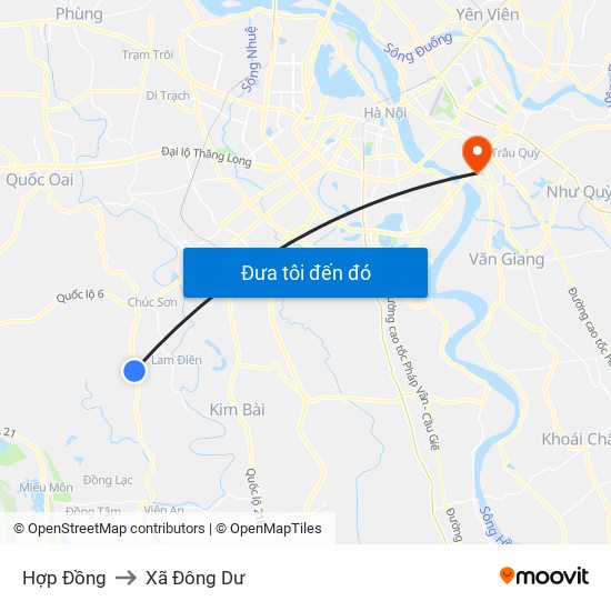 Hợp Đồng to Xã Đông Dư map