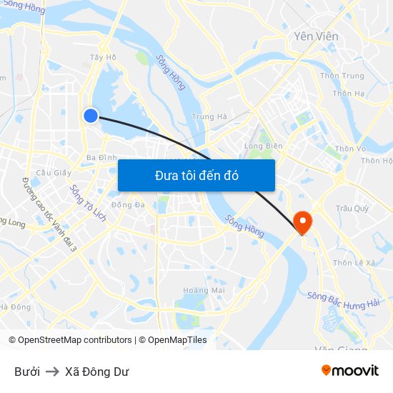 Bưởi to Xã Đông Dư map