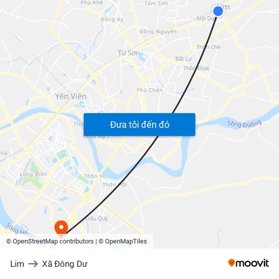Lim to Xã Đông Dư map