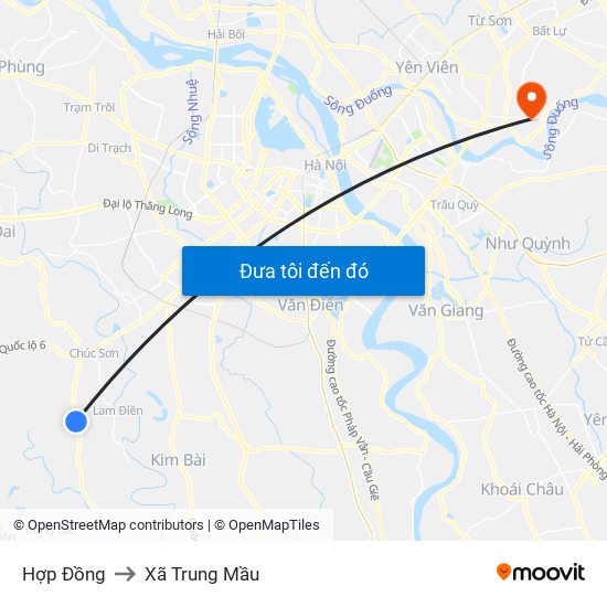 Hợp Đồng to Xã Trung Mầu map