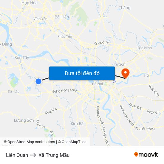 Liên Quan to Xã Trung Mầu map