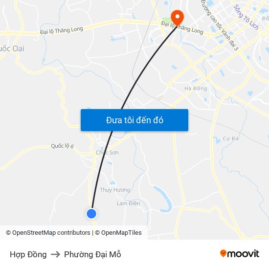 Hợp Đồng to Phường Đại Mỗ map