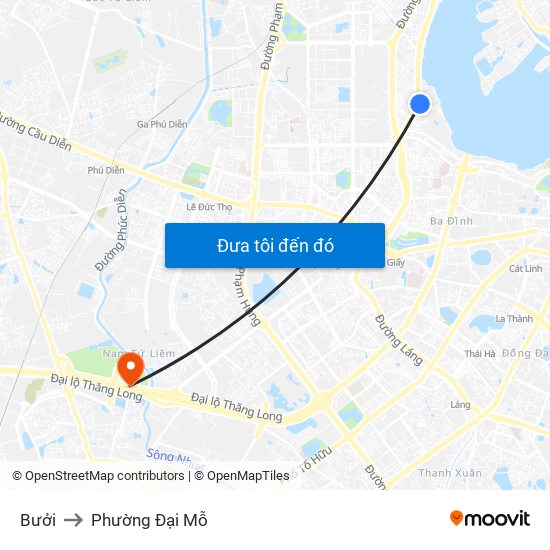 Bưởi to Phường Đại Mỗ map