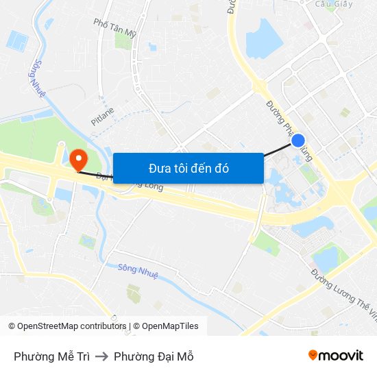 Phường Mễ Trì to Phường Đại Mỗ map