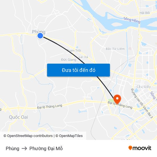 Phùng to Phường Đại Mỗ map
