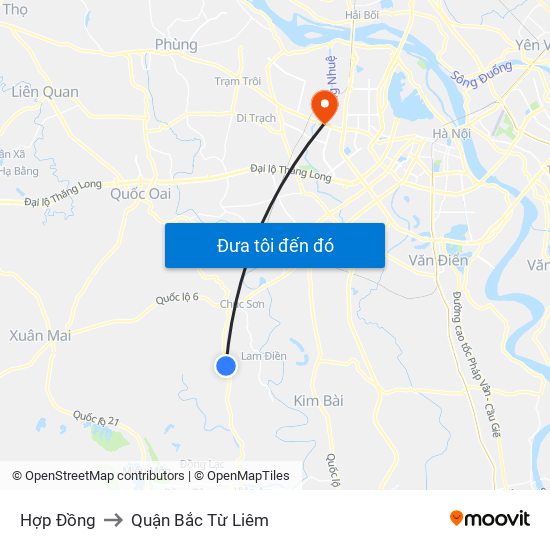Hợp Đồng to Quận Bắc Từ Liêm map