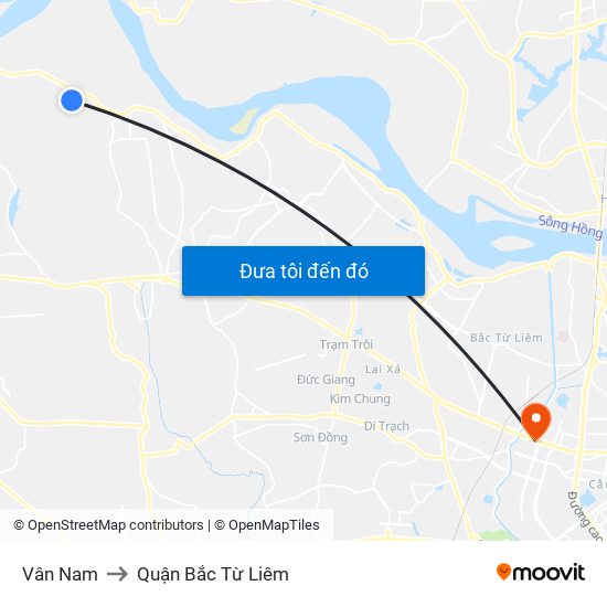 Vân Nam to Quận Bắc Từ Liêm map