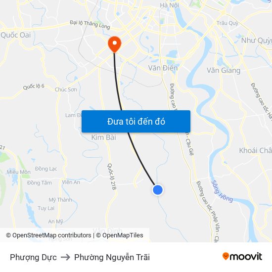 Phượng Dực to Phường Nguyễn Trãi map