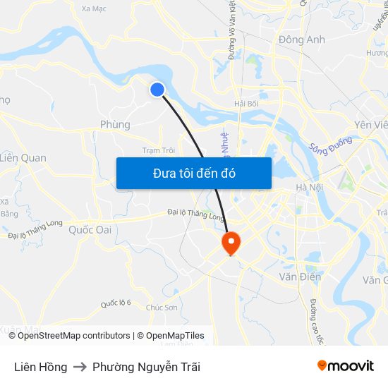Liên Hồng to Phường Nguyễn Trãi map