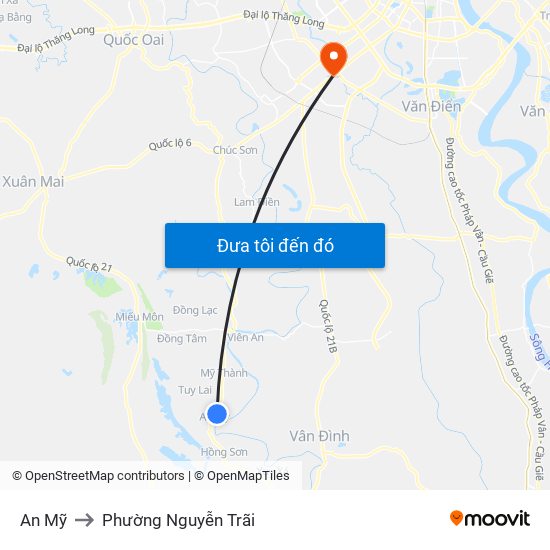 An Mỹ to Phường Nguyễn Trãi map