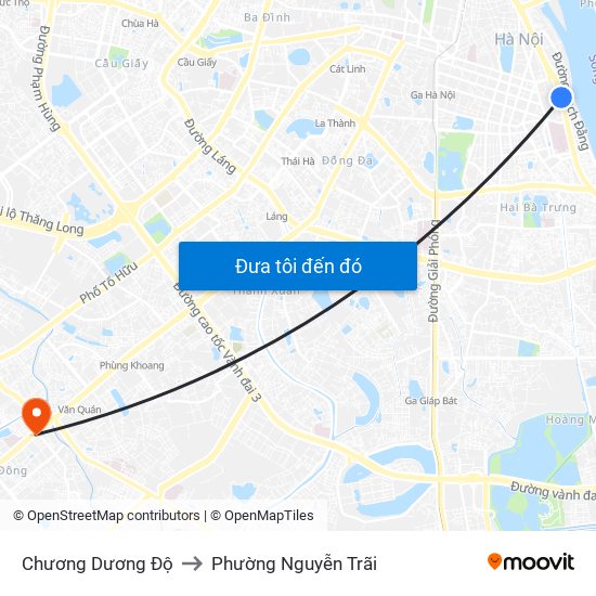 Chương Dương Độ to Phường Nguyễn Trãi map