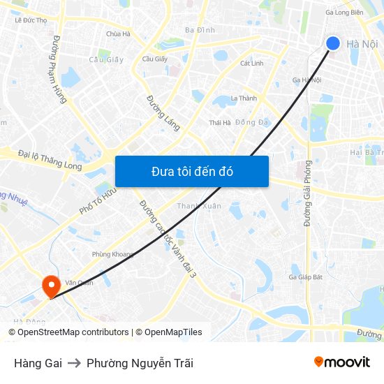 Hàng Gai to Phường Nguyễn Trãi map