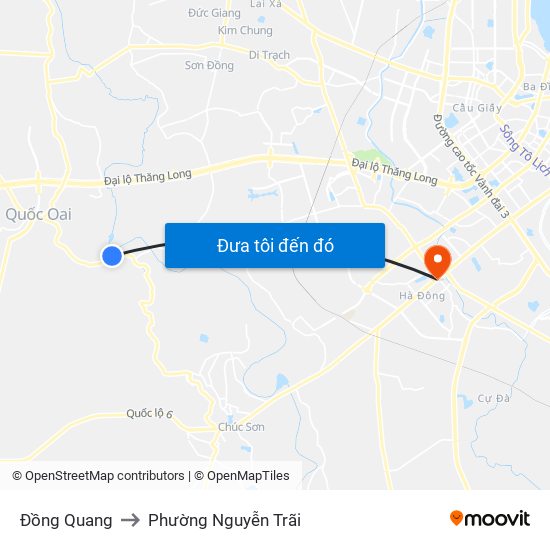 Đồng Quang to Phường Nguyễn Trãi map