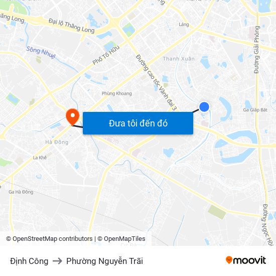 Định Công to Phường Nguyễn Trãi map