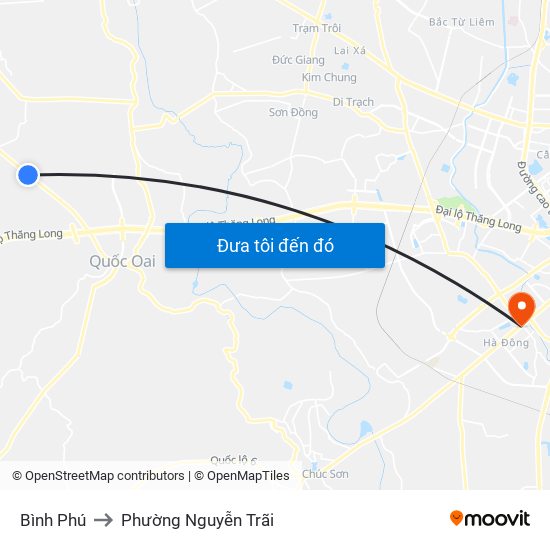 Bình Phú to Phường Nguyễn Trãi map