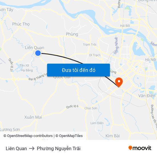 Liên Quan to Phường Nguyễn Trãi map