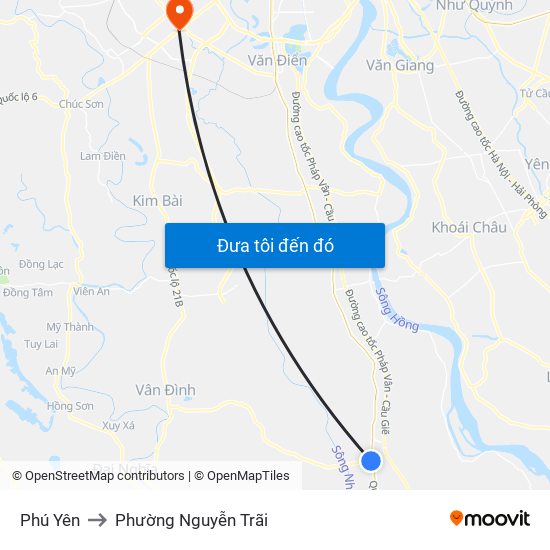 Phú Yên to Phường Nguyễn Trãi map