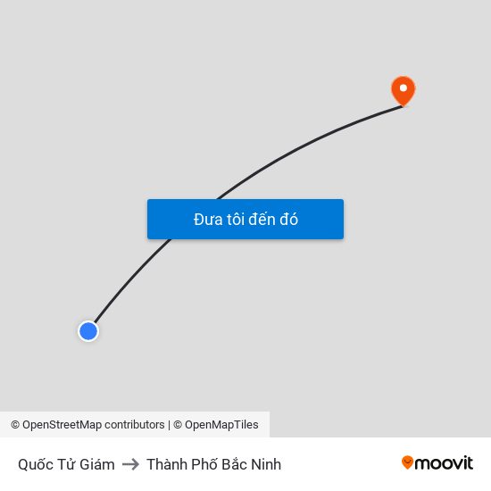 Quốc Tử Giám to Thành Phố Bắc Ninh map