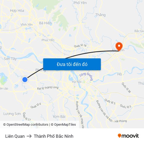Liên Quan to Thành Phố Bắc Ninh map