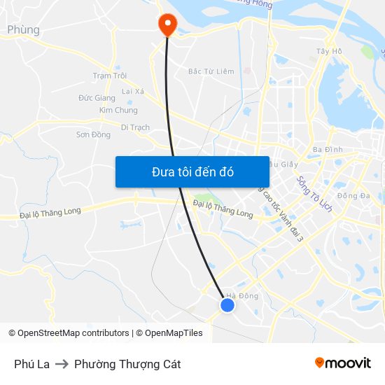 Phú La to Phường Thượng Cát map