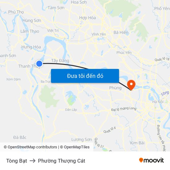 Tòng Bạt to Phường Thượng Cát map