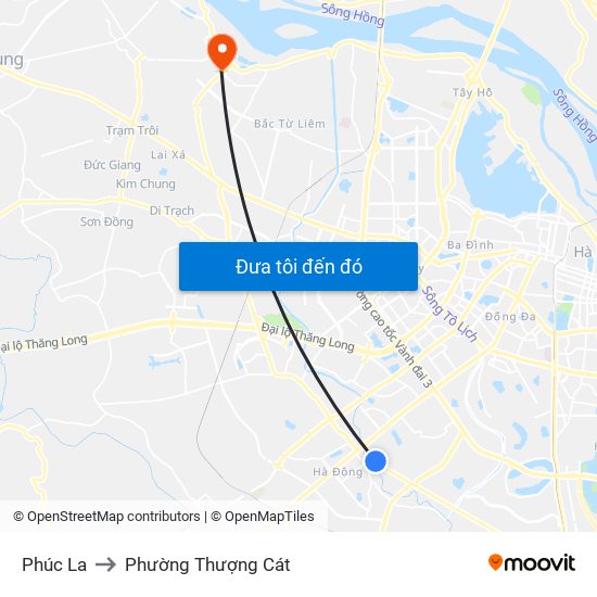 Phúc La to Phường Thượng Cát map