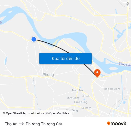Thọ An to Phường Thượng Cát map