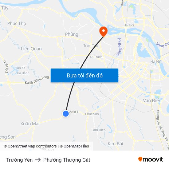 Trường Yên to Phường Thượng Cát map