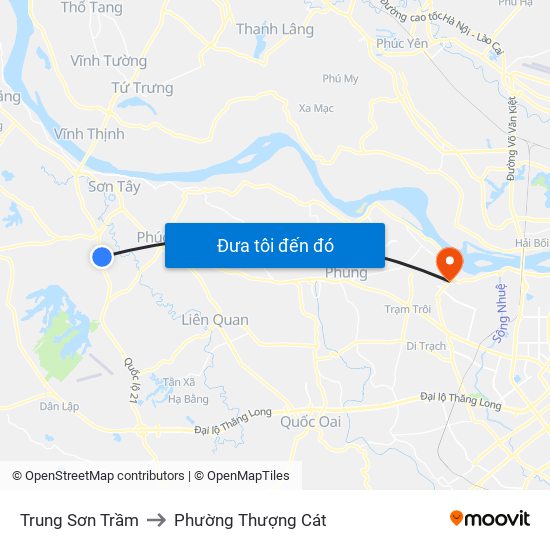 Trung Sơn Trầm to Phường Thượng Cát map