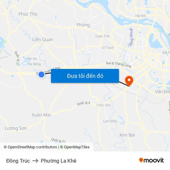 Đồng Trúc to Phường La Khê map