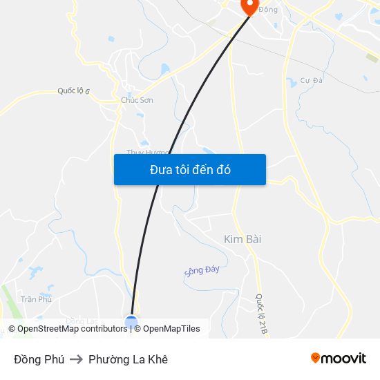 Đồng Phú to Phường La Khê map