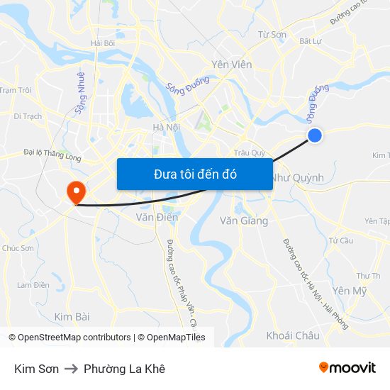 Kim Sơn to Phường La Khê map