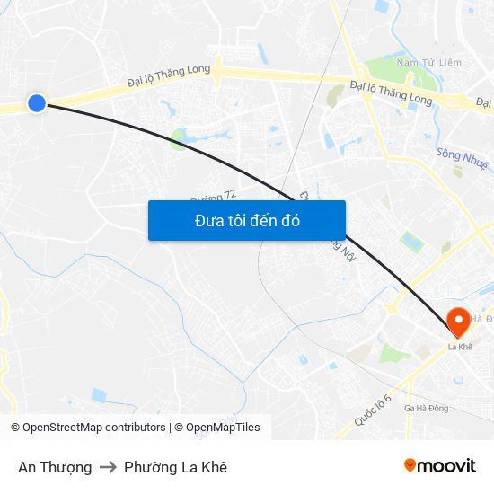 An Thượng to Phường La Khê map