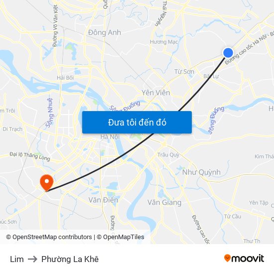 Lim to Phường La Khê map