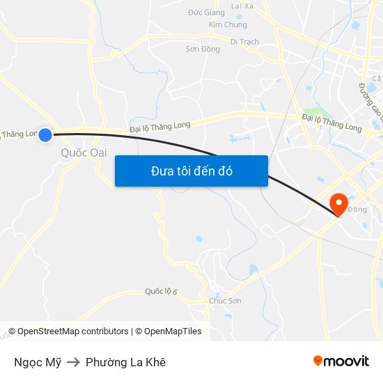 Ngọc Mỹ to Phường La Khê map