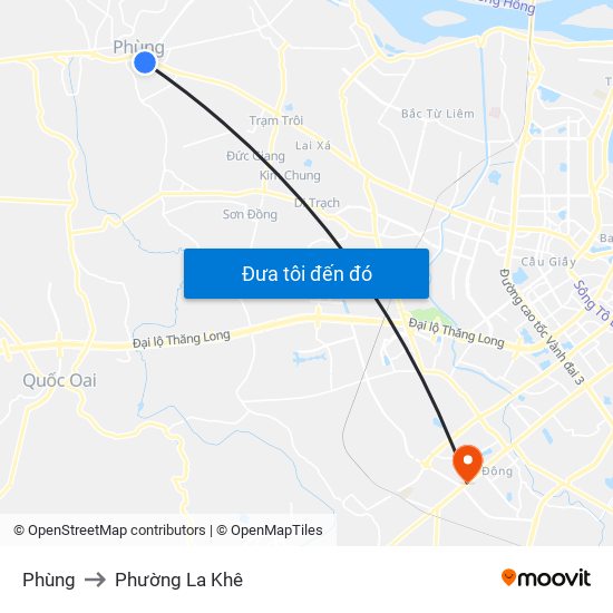 Phùng to Phường La Khê map