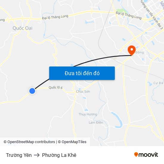 Trường Yên to Phường La Khê map