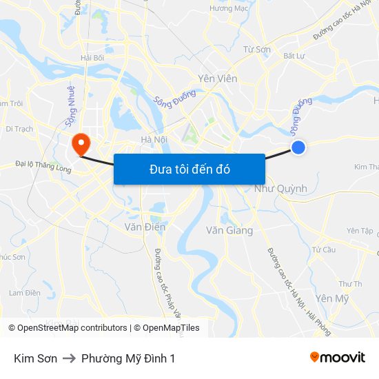 Kim Sơn to Phường Mỹ Đình 1 map