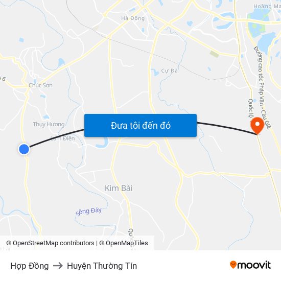 Hợp Đồng to Huyện Thường Tín map