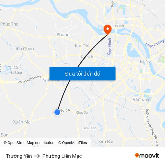 Trường Yên to Phường Liên Mạc map