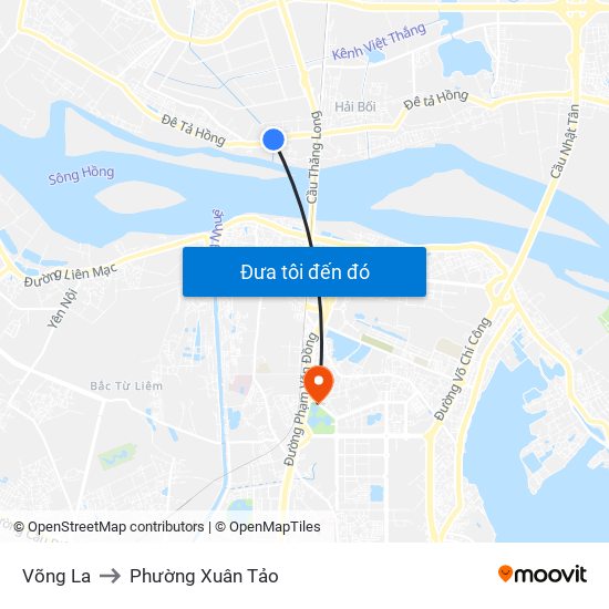 Võng La to Phường Xuân Tảo map