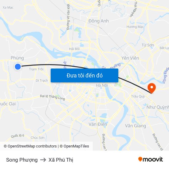 Song Phượng to Xã Phú Thị map