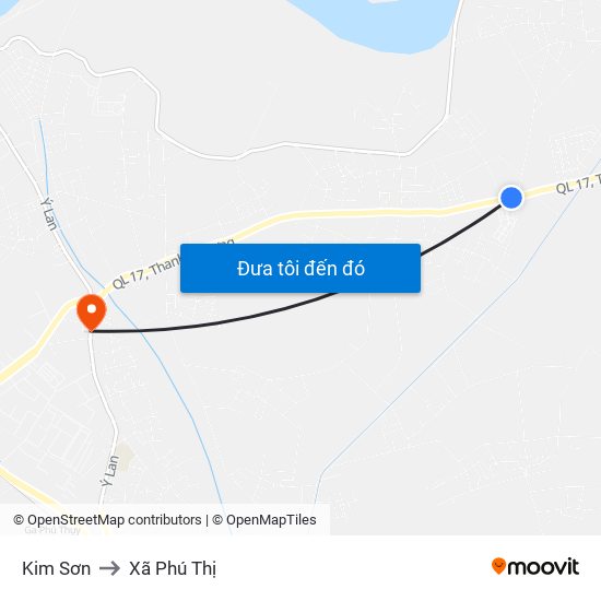 Kim Sơn to Xã Phú Thị map