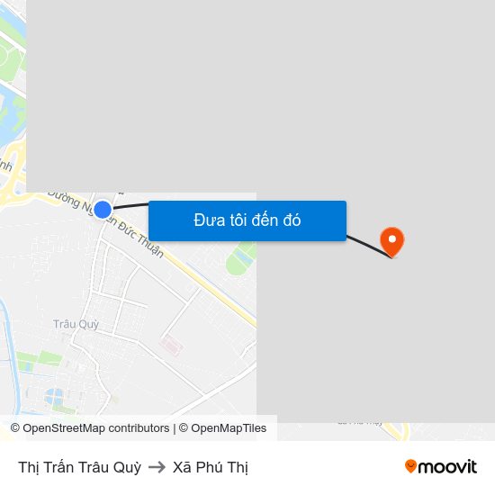 Thị Trấn Trâu Quỳ to Xã Phú Thị map