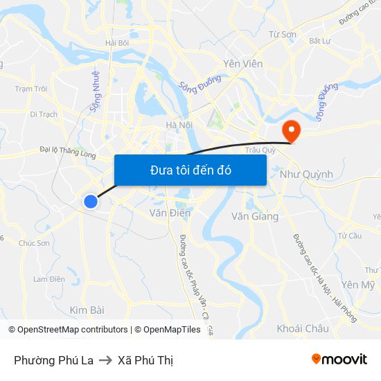 Phường Phú La to Xã Phú Thị map