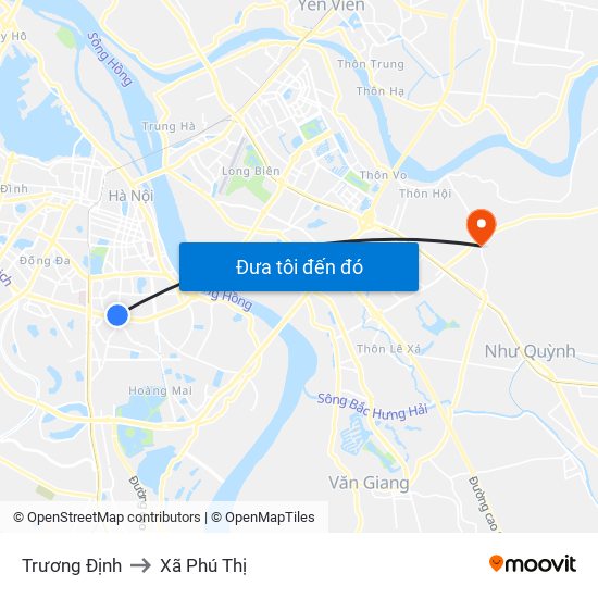 Trương Định to Xã Phú Thị map