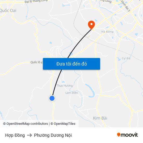 Hợp Đồng to Phường Dương Nội map