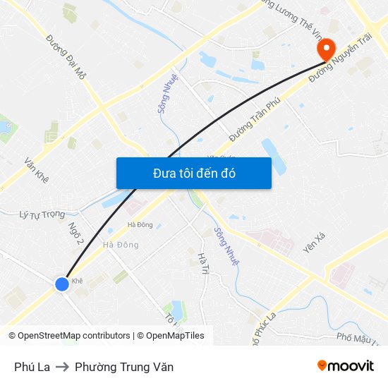 Phú La to Phường Trung Văn map