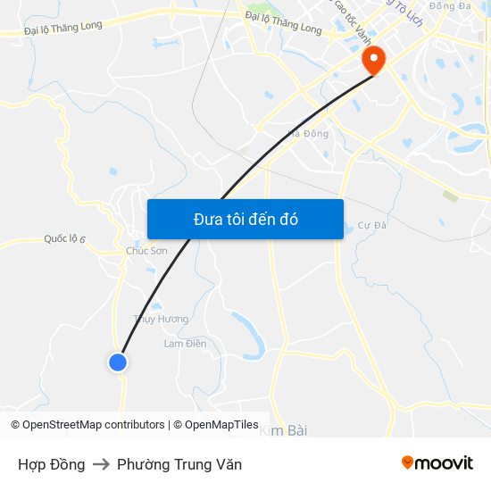 Hợp Đồng to Phường Trung Văn map