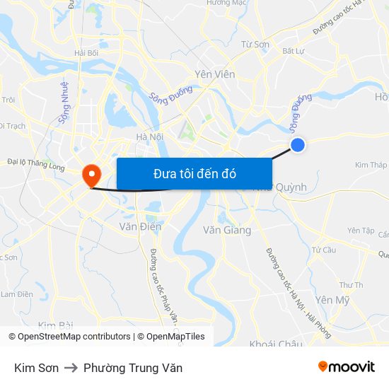 Kim Sơn to Phường Trung Văn map